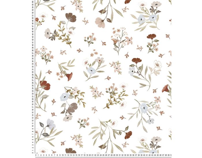 LILIPINSO Papier Peint - Lilydale - Douces Fleurs - Blanc Rouleau 10 m (2)
