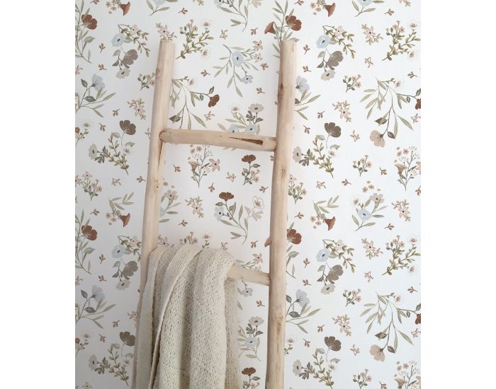 LILIPINSO Papier Peint - Lilydale - Douces Fleurs - Blanc Rouleau 10 m (4)