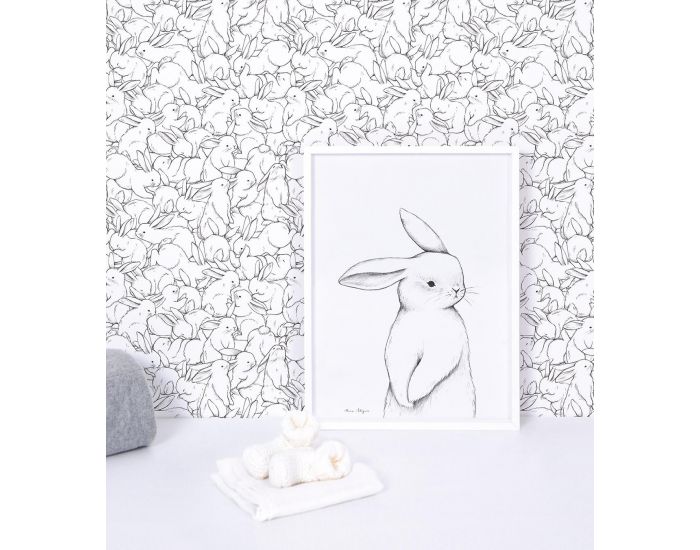 LILIPINSO Affiche Seule - Bunny - Lapin de Face  (3)
