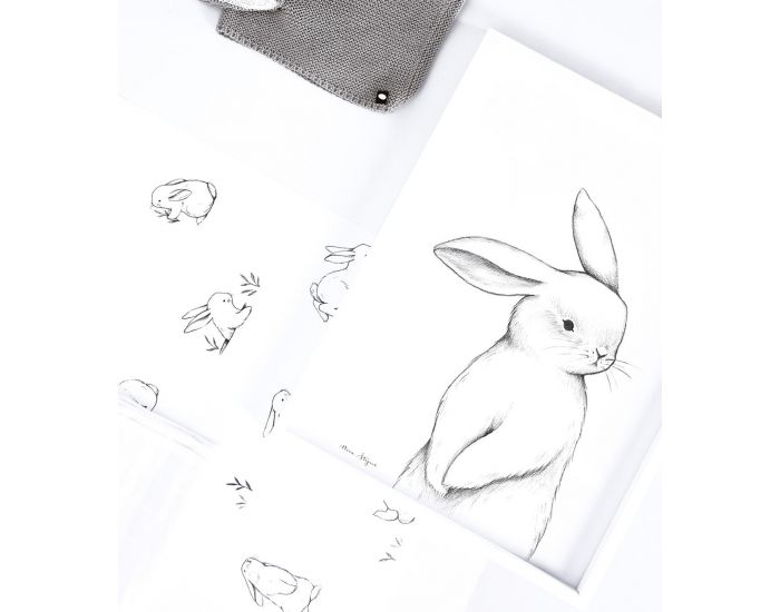 LILIPINSO Affiche Seule - Bunny - Lapin de Face  (4)