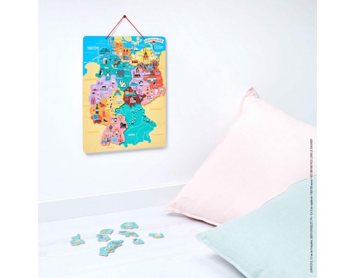 JANOD Puzzle Carte d'Allemagne Magntique - Ds 6 ans (1)