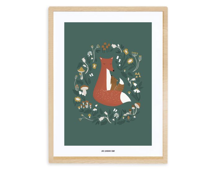 LILIPINSO - Affiche Seule - Forest Hapiness - Famille Renard  (3)
