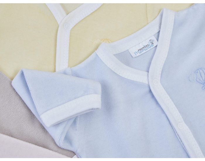 PREMIERS MOMENTS Pyjama Velours 100% coton bio - Corail (19)