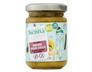 SIENNA AND FRIENDS Ma Premire Sauce Indienne Veggie - 130 g - Ds 10 mois