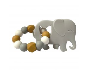 MAWEN MATERNE Hochet Silicone - Elphant Gris - Ds 4 mois 