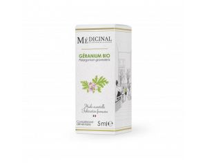MEDICINAL Huile Essentielle Bio - Granium Rosa - 10 Ml