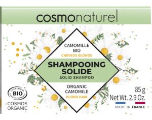 COSMO NATUREL Shampooing Solide Cheveux Blonds  la Camomille - 85 g