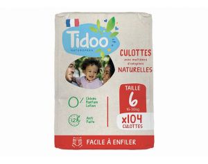 TIDOO Culottes d'Apprentissage Ecologiques - Pack Economique  Taille 6 Maxi - 16-30kg- 6x26 culottes