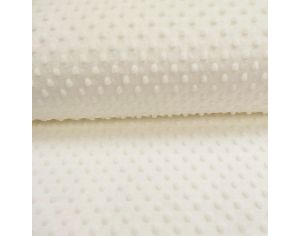 CRAFT LOOM Tissu Minky  Pois Haute Qualit - Tailles au Mtre - cru 
