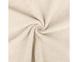 CRAFT LOOM Coupon de Tissu Polaire - de 100% Coton - Tailles Sur-mesure - Ecru