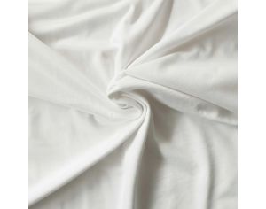 CRAFT LOOM Coupon de Tissu - Jersey - Tailles Sur-mesure - Blanc