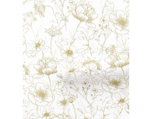 LILIPINSO Papier Peint - Botany - Fleurs - Ocre  Rouleau 10 m