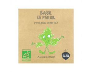 LES PETITS RADIS Mini Kit de Graines Bio - Basile le Persil - Ds 3 ans 