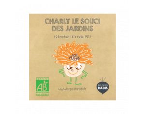 LES PETITS RADIS Mini Kit de Graines Bio - Charly le Souci - Ds 3 ans 