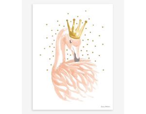 LILIPINSO - Affiche Seule - Flamingo - Flamant Rose
