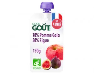 GOOD GOUT Gourde Pomme Figue - Pure Bb 120g - Ds 6 Mois