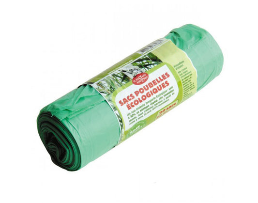 30 Sacs Poubelle Eco-plastique - 30 L