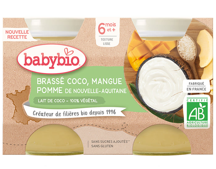 Petits Pots Brassés Végétaux - 2 x 130 g - Dès 6 mois
