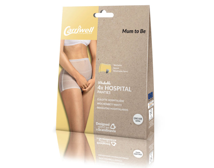 Culotte Post-Partum Lavable Taille Unique - Lot de 4