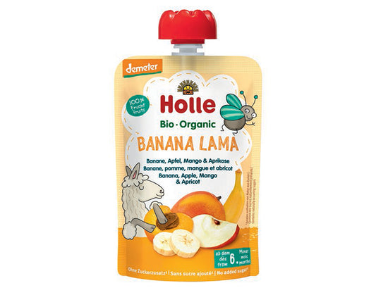 Gourde Banana Lama - Banane Pomme Mangue Abricot - 100 g - Dès 6 mois