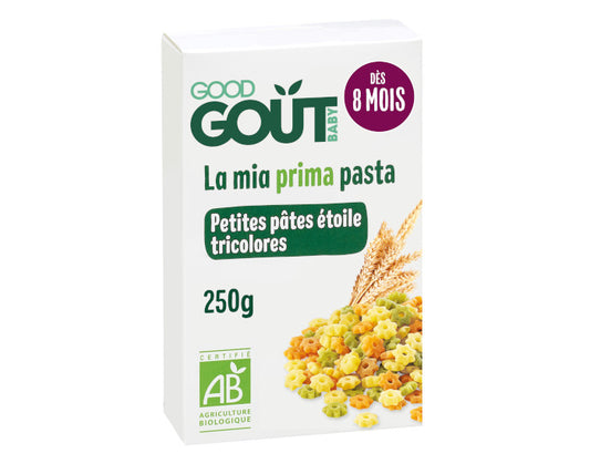 Pâtes Etoiles Tricolores aux Légumes - 250g - Dès 8 Mois