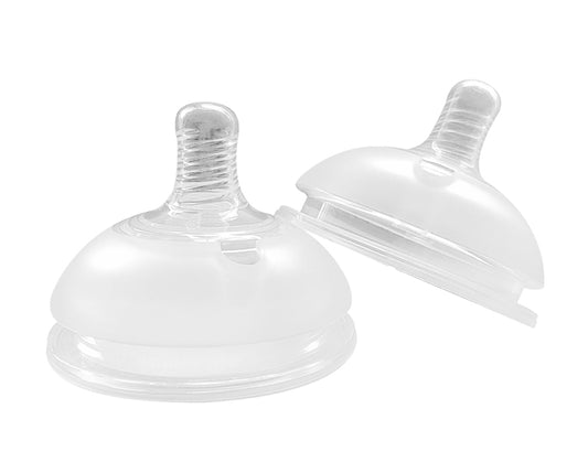 Lot de 2 Tétines pour Biberon Silicone - 4 mois +