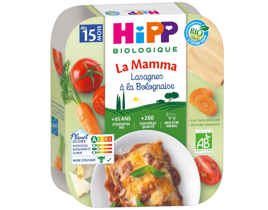 Pâtes à l'Italienne de la Mamma- Assiette 250 g - Dès 15 et 18 mois