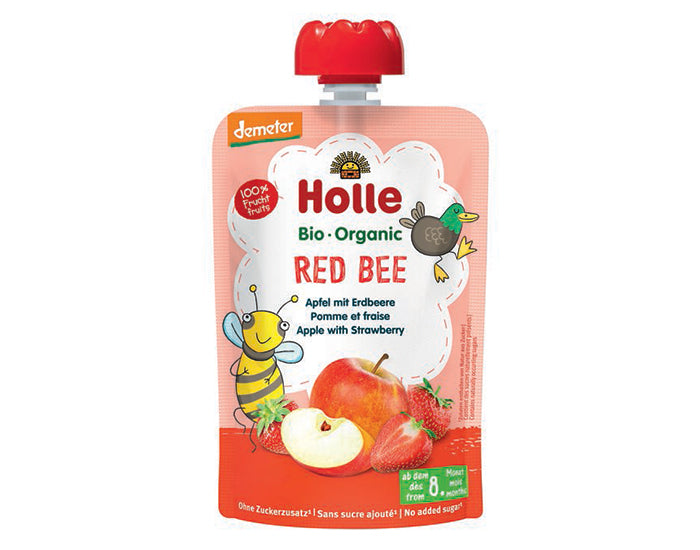 Gourde Red Bee - Pomme Fraise - 100 g - Dès 8 mois
