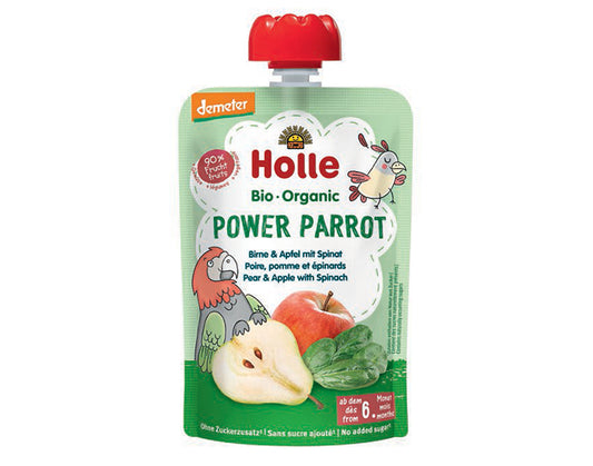 Gourde Power Parrot - Poire Pomme Epinard - 100 g - Dès 6 mois