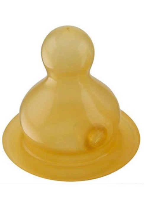 Lot de 2 Tétines en Caoutchouc Naturel Débit Lent - 0-3 mois