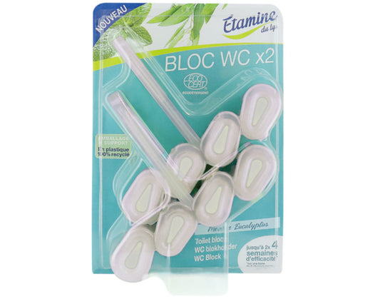 Bloc WC Menthe Eucalyptus - 2x50g