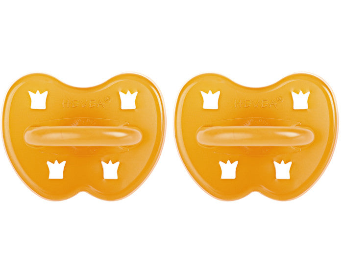 Lot de 2 Sucettes Rondes en Caoutchouc Naturel