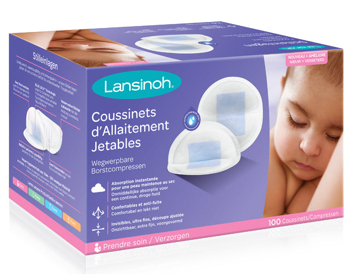 Coussinets d'Allaitement Jetables - Boite de 100