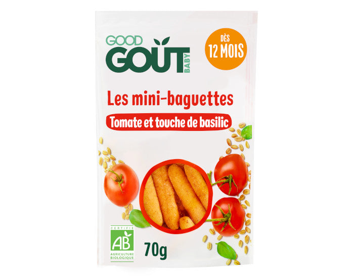 Mini-Baguettes à la Tomate - Dès 12 mois - 70g