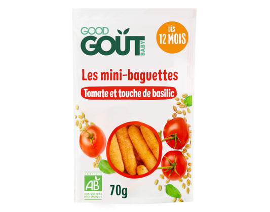 Mini-Baguettes à la Tomate - Dès 12 mois - 70g