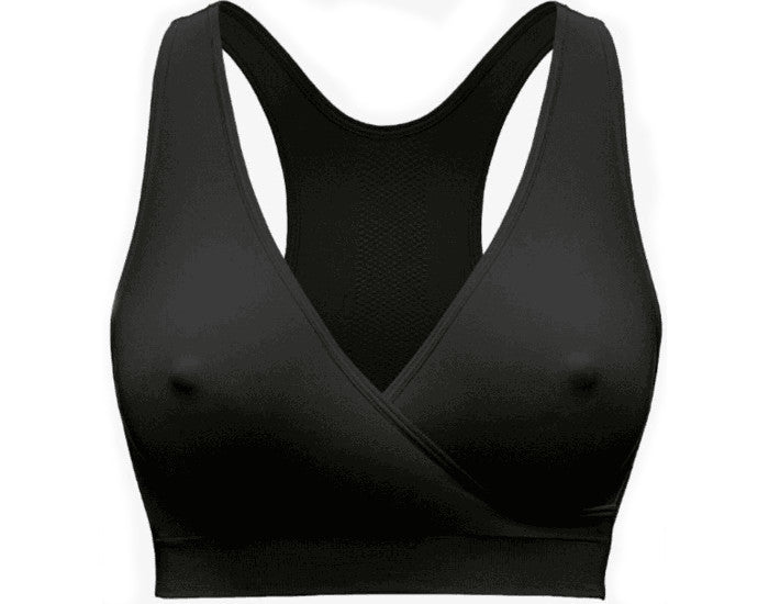 Brassière de Nuit de Grossesse et d'Allaitement Respirante Keep Cool(TM) - Noir