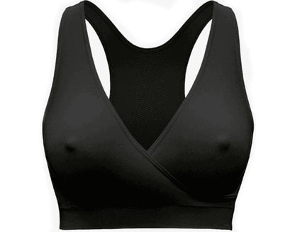 Brassière de Nuit de Grossesse et d'Allaitement Respirante Keep Cool(TM) - Noir