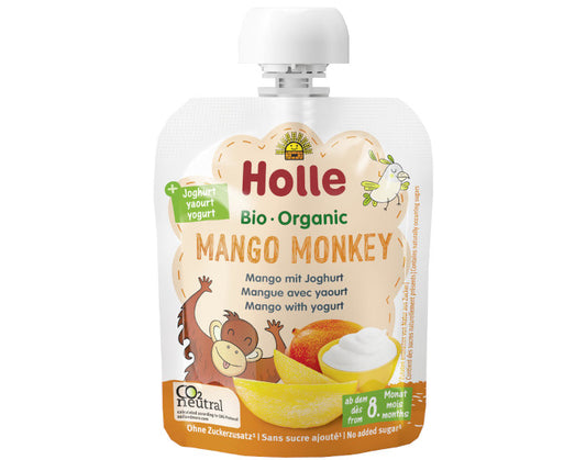 Gourde Brassés Mango Monkey - Mangue avec Yaourt - 85 g - Dès 8 mois