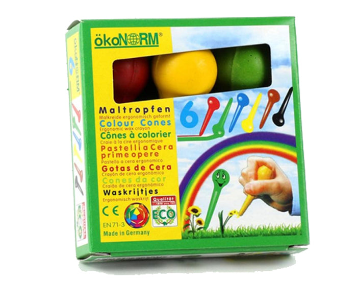 6 Cônes pour colorier - Dès 3 ans