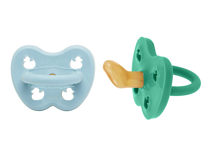 2 Pack Tétines Physiologiques en Caoutchouc Naturel 3-36 mois - Coloré