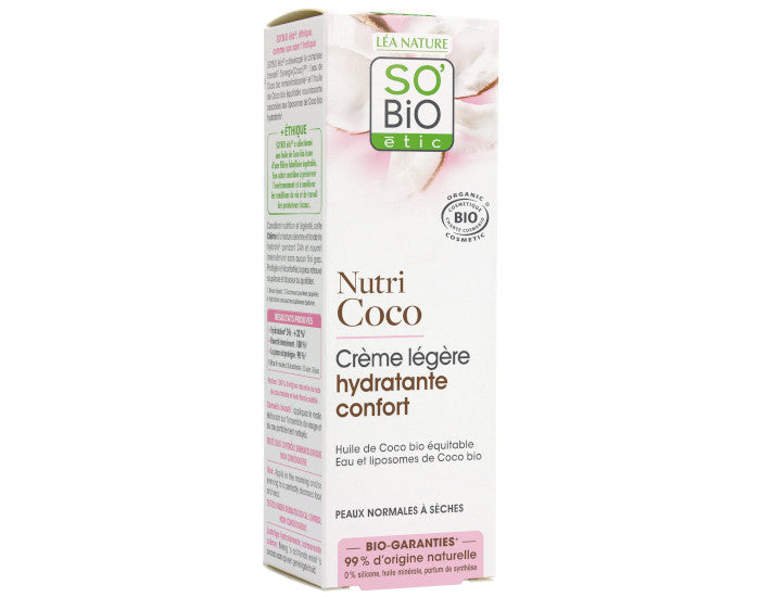 Crème Légère Hydratante Confort - Nutri Coco - 50 ml