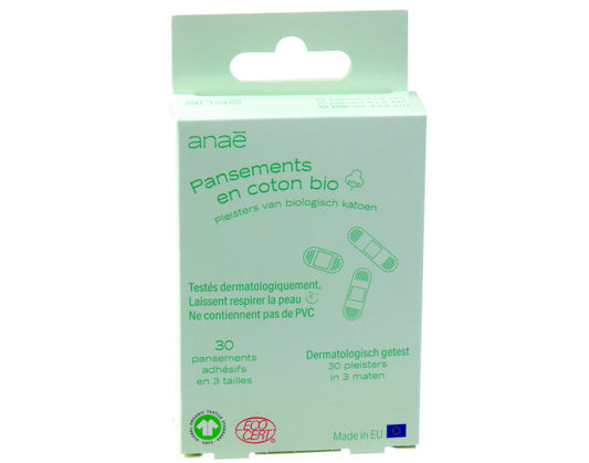 Boîte de 30 Pansements Coton Bio
