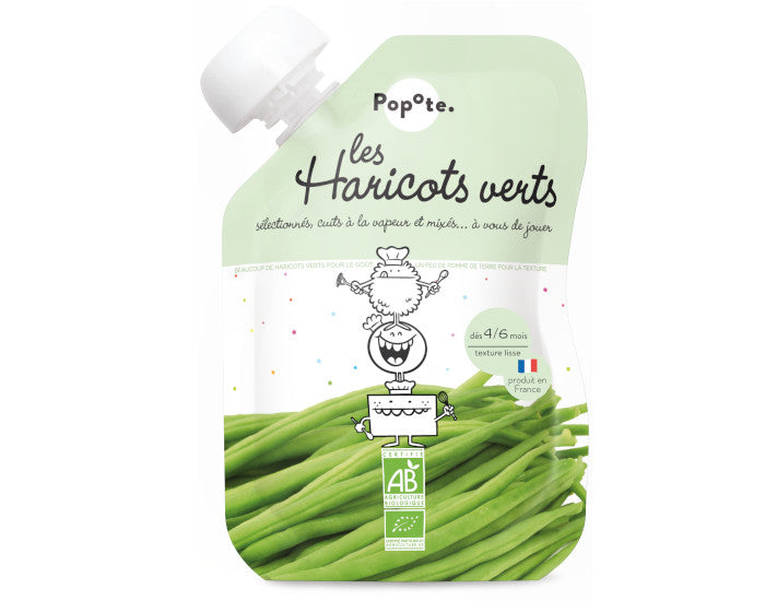 Gourde Haricot Vert - 120g - Dès 4/6 mois