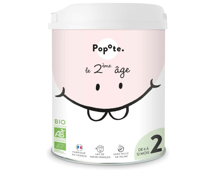 Lait infantile 2ᵉ âge Bio – 800 g – De 6 à 12 mois