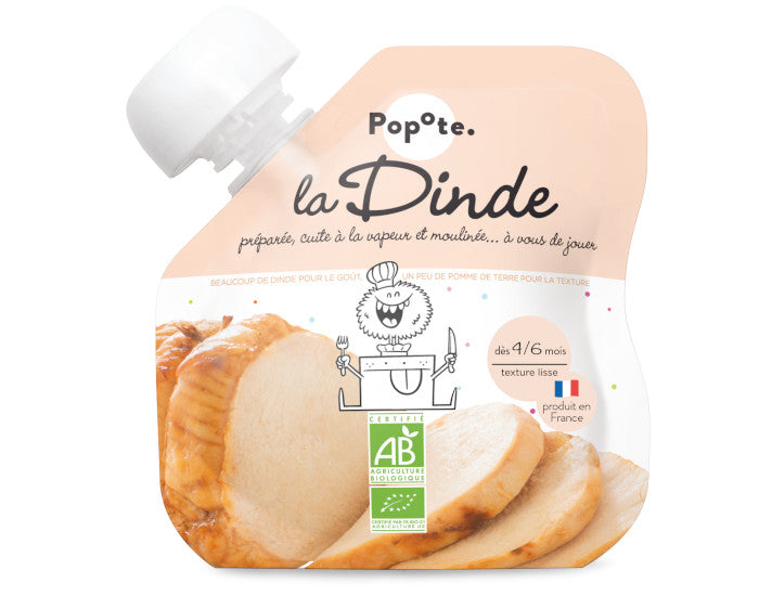 Gourde Dinde Bio - 60 g - Dès 4/6 mois