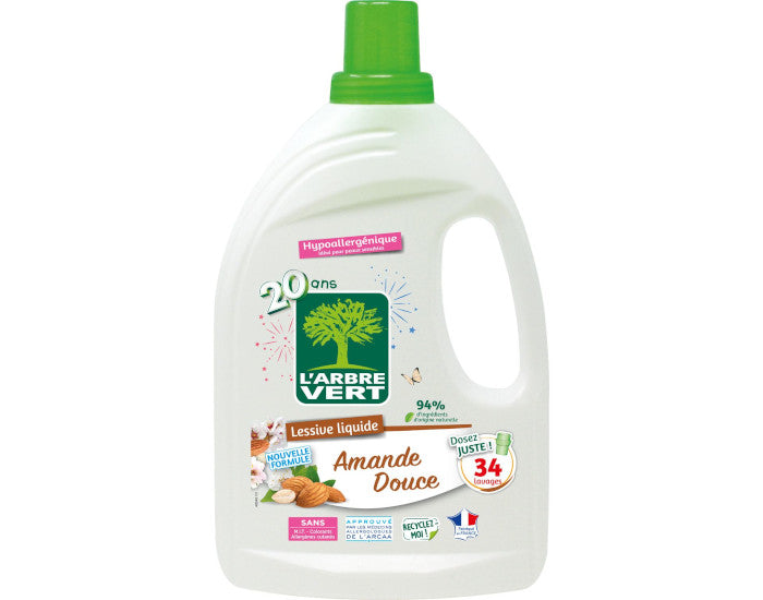 Lessive Liquide Amande Douce – 34 lavages