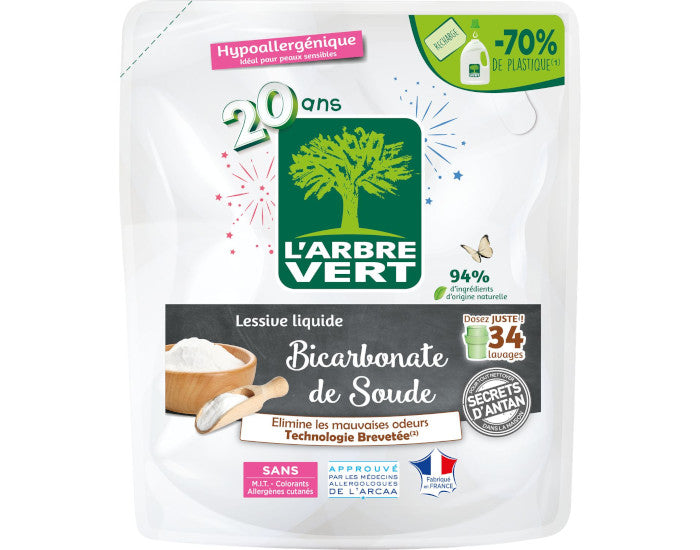 Lessive Liquide Bicarbonate de Soude – 34 lavages