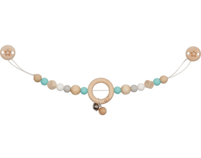 Chaine de Landau Etoile Turquoise avec Clips - Dès la naissance