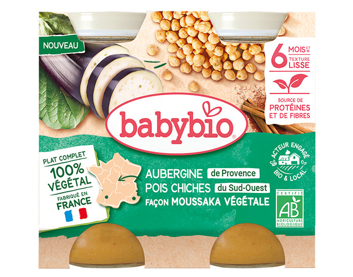 Petits Pots Menu Végétal - 2 x 200 g - Dès 6 à 8 mois