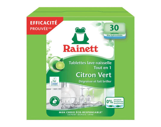 Tablettes Lave-Vaisselle Tout en 1 Citron Vert - 30 Tablettes